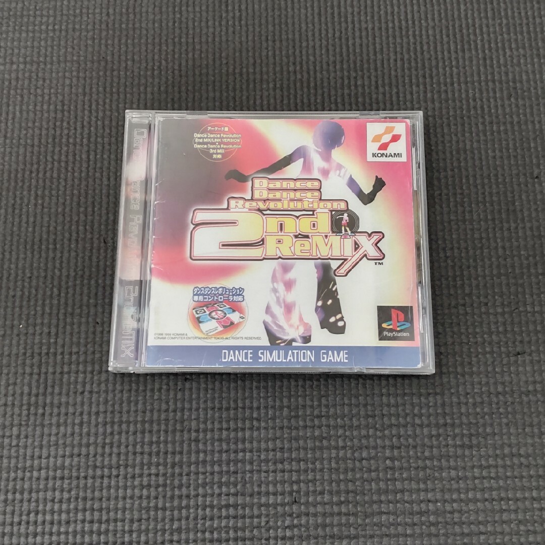 KONAMI(コナミ)のPS Dance Dance Revolution 2nd ReMIX ジャンク エンタメ/ホビーのゲームソフト/ゲーム機本体(家庭用ゲームソフト)の商品写真