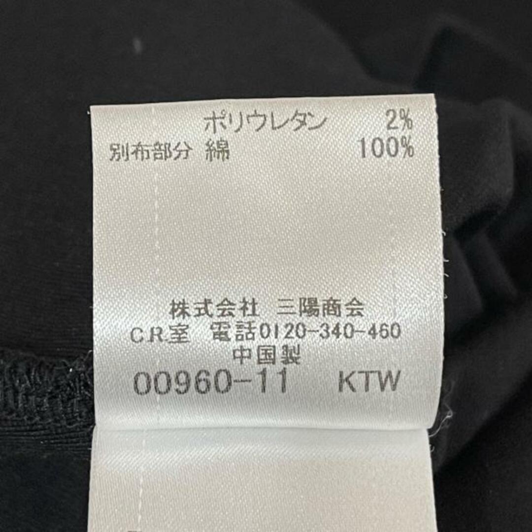 BLUE LABEL CRESTBRIDGE(ブルーレーベルクレストブリッジ)のBLUE LABEL CRESTBRIDGE(ブルーレーベルクレストブリッジ) ワンピース サイズ38 M レディース - 黒×ボルドー×マルチ クルーネック/半袖/ひざ丈/リボン レディースのワンピース(その他)の商品写真