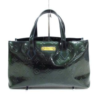 ルイヴィトン(LOUIS VUITTON)のLOUIS VUITTON(ルイヴィトン) ハンドバッグ モノグラムヴェルニ ウィルシャーPM M93684 ブルーニュイ パテント レザー（モノグラムの型押し)(ハンドバッグ)