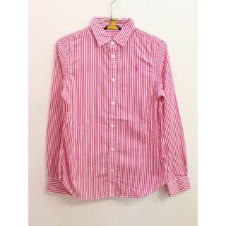 ラルフローレン(Ralph Lauren)の【春物 新入荷!】▼ラルフローレン/Ralph Lauren▼150cm 長袖シャツ  ピンク×白 【中古】 子供服 キッズ ジュニア 男の子 春秋 tops  223042(シャツ/カットソー)