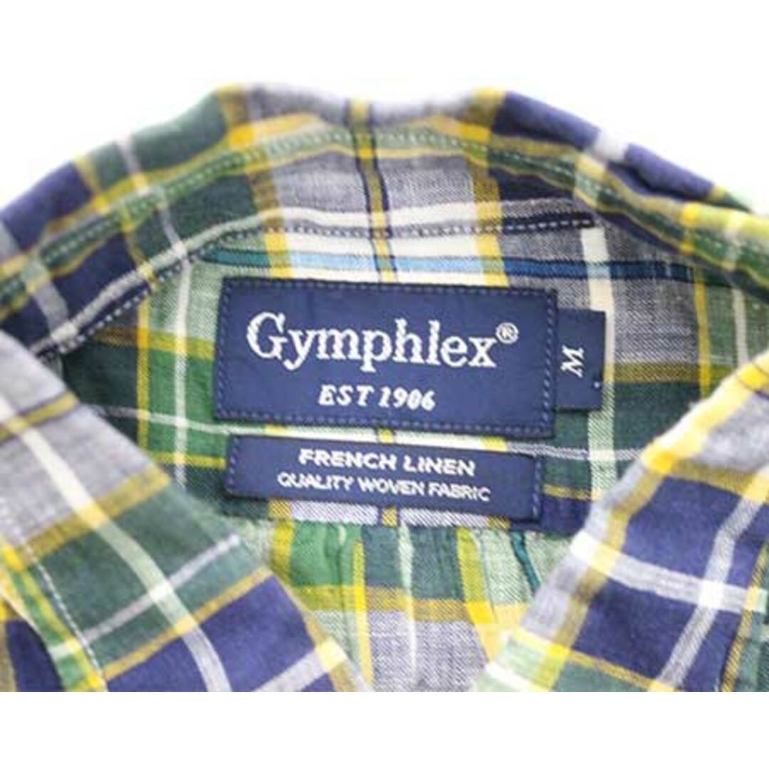 GYMPHLEX(ジムフレックス)の【春物 新入荷!】〓ジムフレックス/GYMPHLEX〓115cm 七分袖シャツワンピース 緑×紺×白【中古】 子供服 キッズ kids  女の子 春夏 onepi 723042 キッズ/ベビー/マタニティのキッズ服女の子用(90cm~)(ワンピース)の商品写真