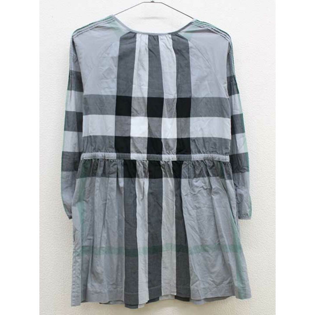 BURBERRY(バーバリー)の【春物 新入荷!】▽バーバリー/BURBERRY▽140cm 長袖ワンピース グレー×黒系【中古】子供服 キッズ kids ジュニア 女の子 春秋 onepi 523042 キッズ/ベビー/マタニティのキッズ服女の子用(90cm~)(ワンピース)の商品写真