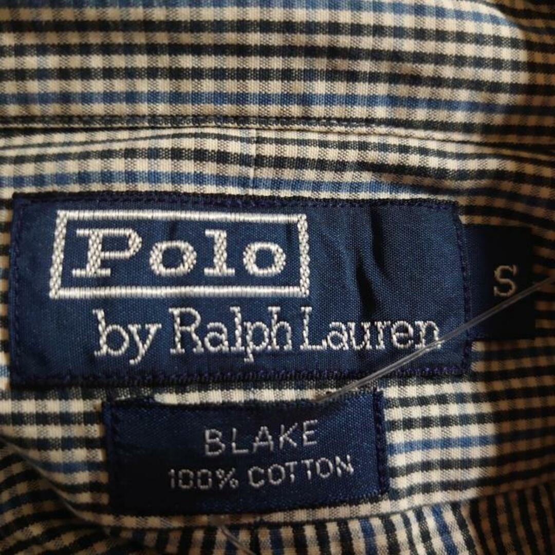 POLO RALPH LAUREN(ポロラルフローレン)のPOLObyRalphLauren(ポロラルフローレン) 長袖シャツ サイズS メンズ美品  - 白×黒×ネイビー チェック柄 綿 メンズのトップス(シャツ)の商品写真