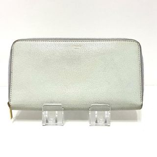 セリーヌ(celine)のCELINE(セリーヌ) 長財布 - ライトブルー ラウンドファスナー レザー(財布)