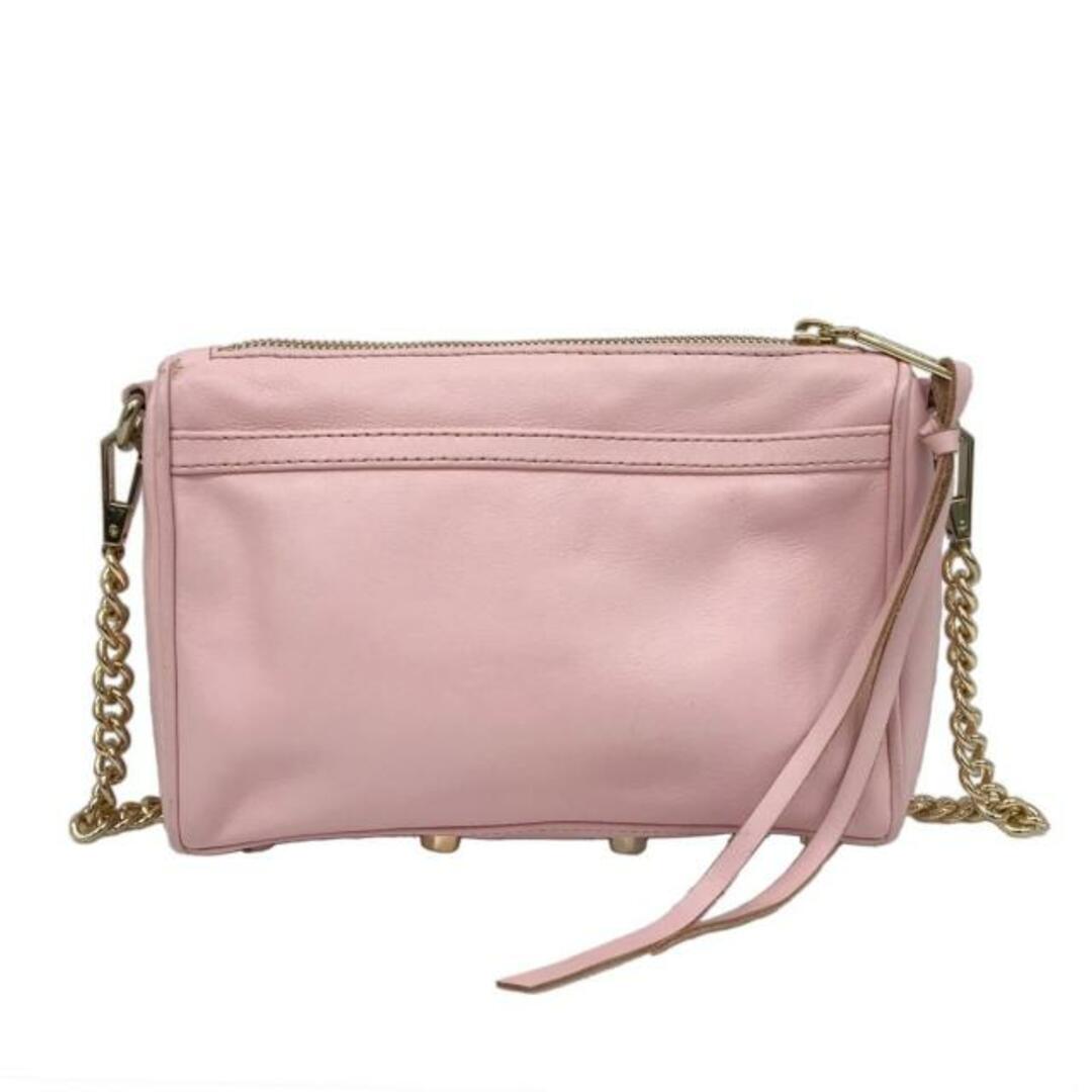 Rebecca Minkoff(レベッカミンコフ)のREBECCA MINKOFF(レベッカミンコフ) ショルダーバッグ - ライトピンク チェーンショルダー/ストラップ着脱可 レザー レディースのバッグ(ショルダーバッグ)の商品写真