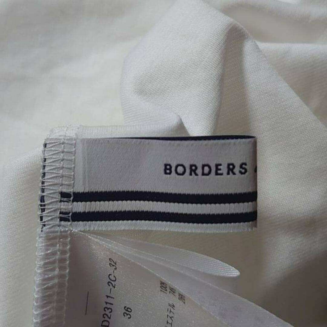 BORDERS at BALCONY(ボーダーズアットバルコニー)のBORDERS at BALCONY(ボーダーズアットバルコニー) 半袖カットソー サイズ36 S レディース美品  - 白×黒 クルーネック 綿 レディースのトップス(カットソー(半袖/袖なし))の商品写真