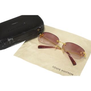 ルイヴィトン(LOUIS VUITTON)のLOUIS VUITTON ルイヴィトン サングラス メガネ Z0089U パープル ゴールド金具 アクセサリー 美品 中古 61495(サングラス/メガネ)