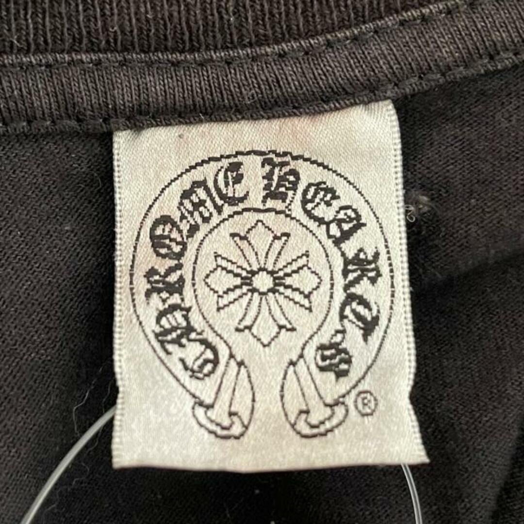 Chrome Hearts(クロムハーツ)のChrome hearts(クロムハーツ) 半袖Tシャツ サイズM メンズ - 黒×ダークグレー×レッド クルーネック メンズのトップス(Tシャツ/カットソー(半袖/袖なし))の商品写真