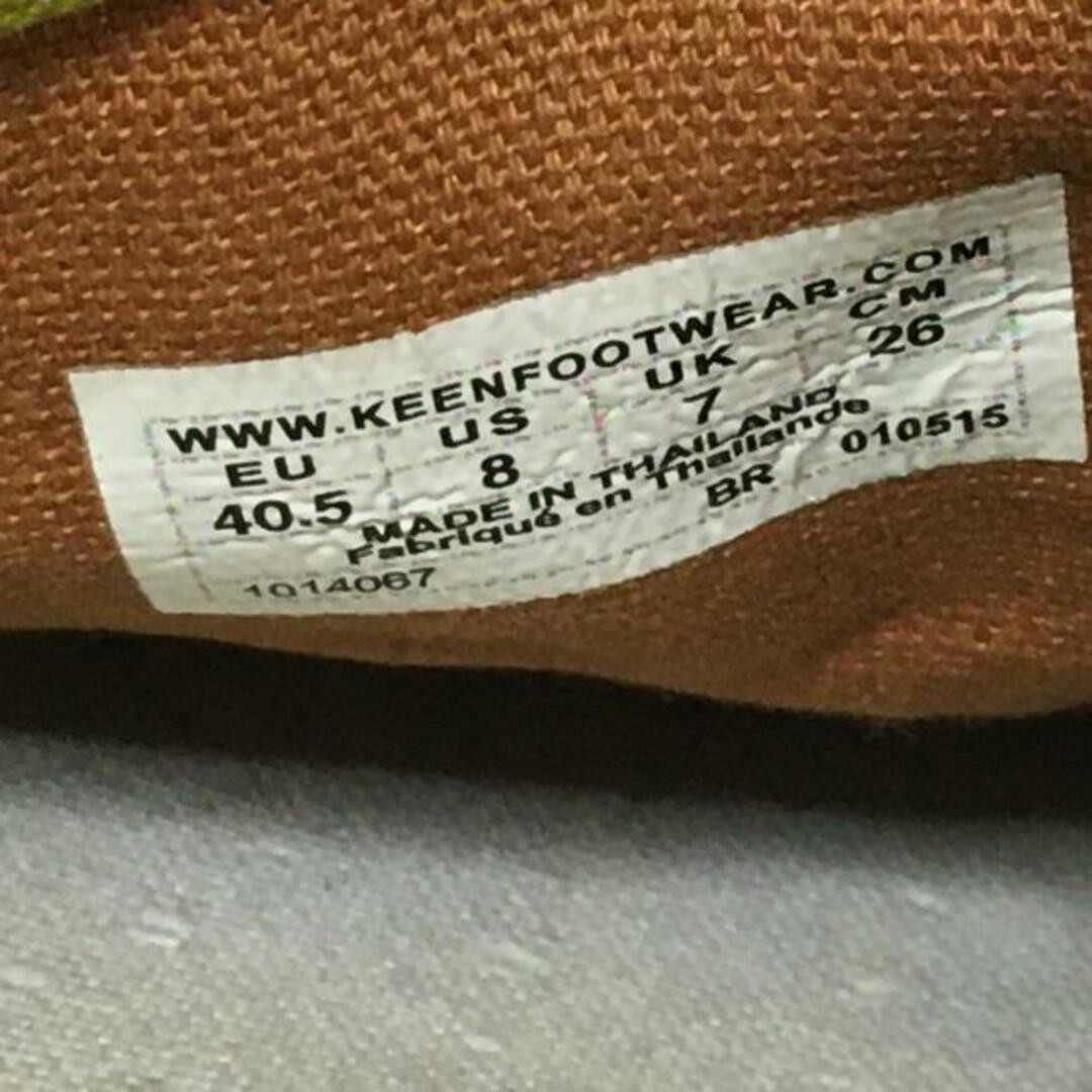 KEEN(キーン)のKEEN(キーン) スニーカー 26 レディース - ブラウン×ダークブラウン×マルチ コーデュロイ×ラバー×キャンバス レディースの靴/シューズ(スニーカー)の商品写真