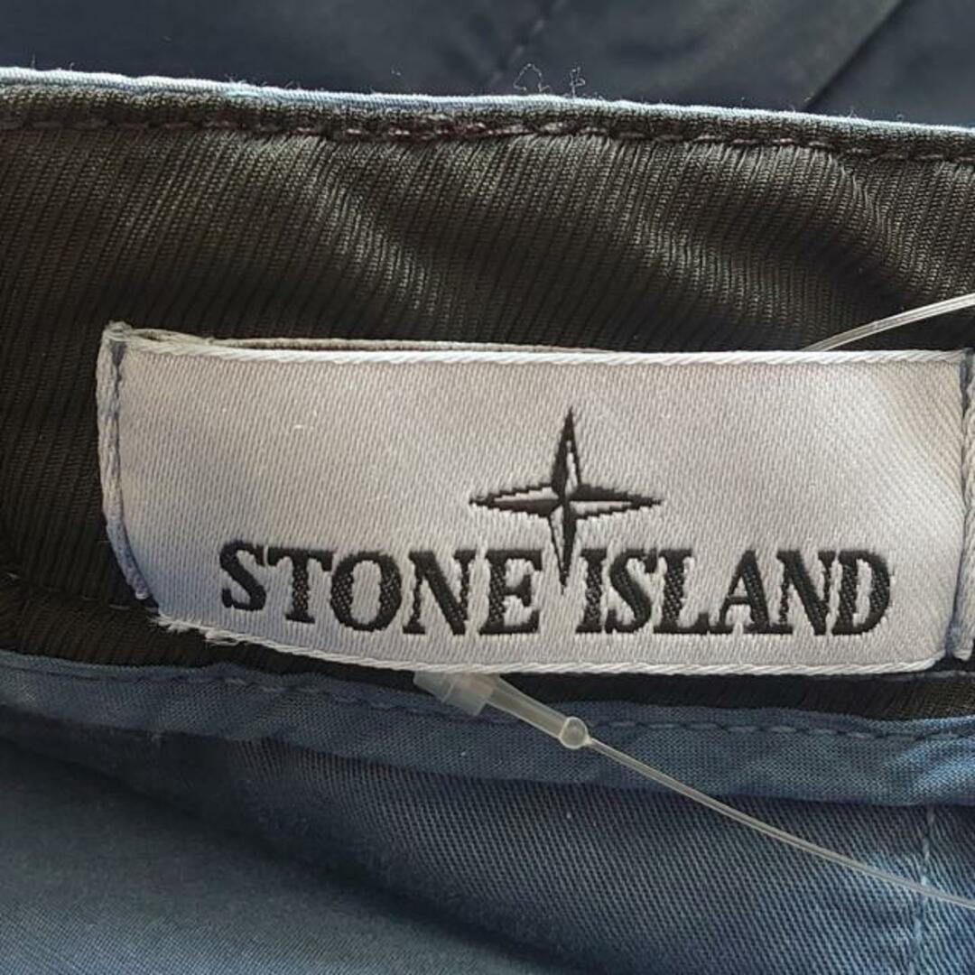STONE ISLAND(ストーンアイランド)のSTONE ISLAND(ストーンアイランド) パンツ サイズL メンズ - ネイビー フルレングス 綿 メンズのパンツ(その他)の商品写真