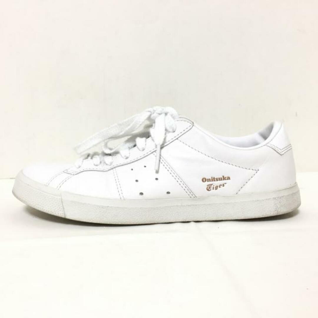 Onitsuka Tiger(オニツカタイガー)のasics Onitsuka Tiger(アシックス・オニツカタイガー) スニーカー 23.5 レディース - 白 レザー×合皮×エナメル（合皮） レディースの靴/シューズ(スニーカー)の商品写真