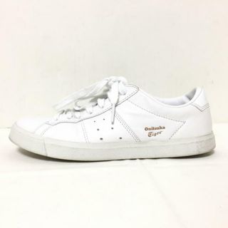 オニツカタイガー(Onitsuka Tiger)のasics Onitsuka Tiger(アシックス・オニツカタイガー) スニーカー 23.5 レディース - 白 レザー×合皮×エナメル（合皮）(スニーカー)