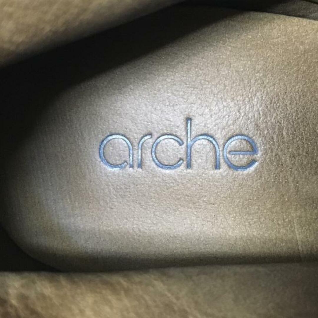 arche(アルシュ) ブーティ 37 レディース - ブラウン スタッズ レザー レディースの靴/シューズ(ブーティ)の商品写真