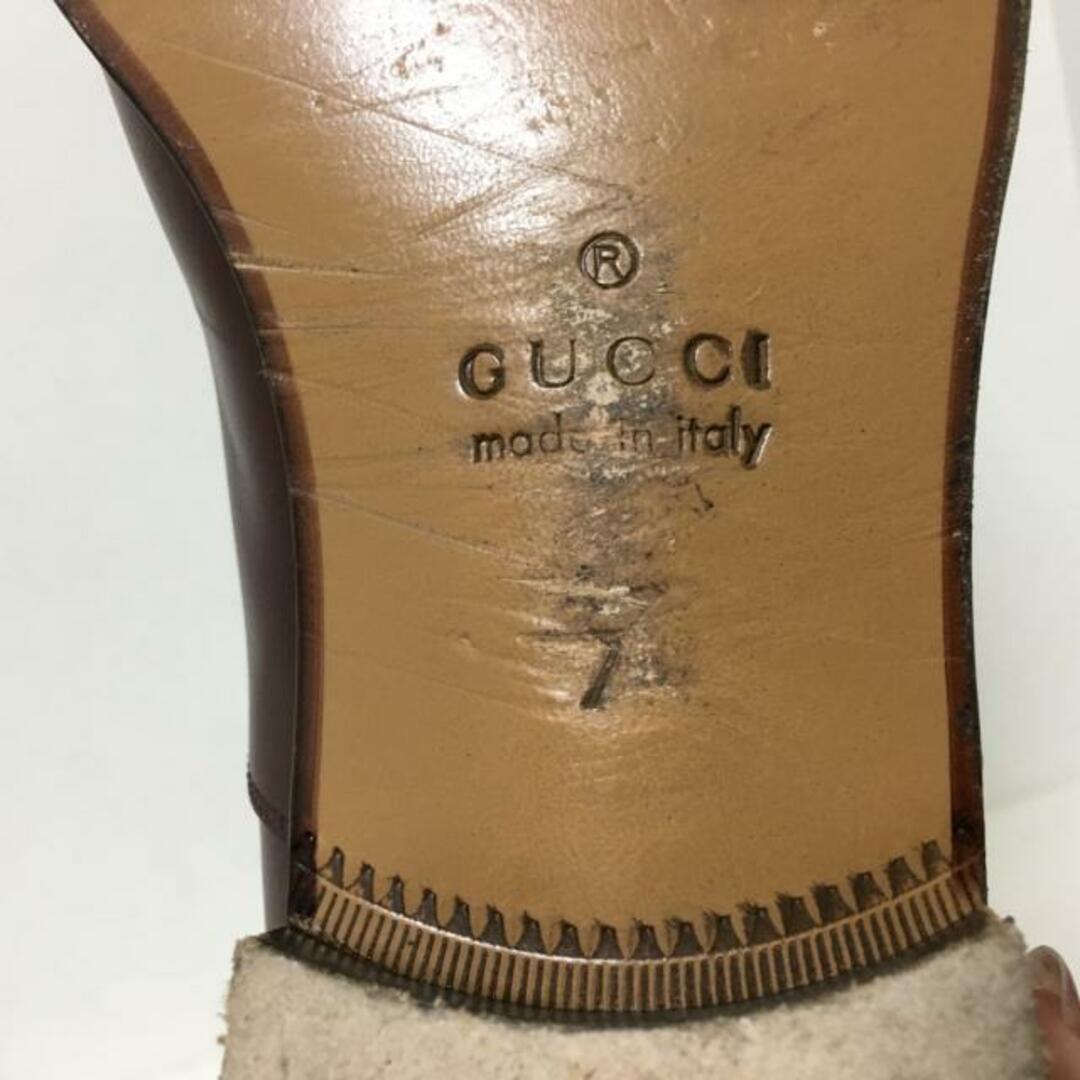 Gucci(グッチ)のGUCCI(グッチ) シューズ 7 メンズ - ダークブラウン レザー メンズの靴/シューズ(その他)の商品写真