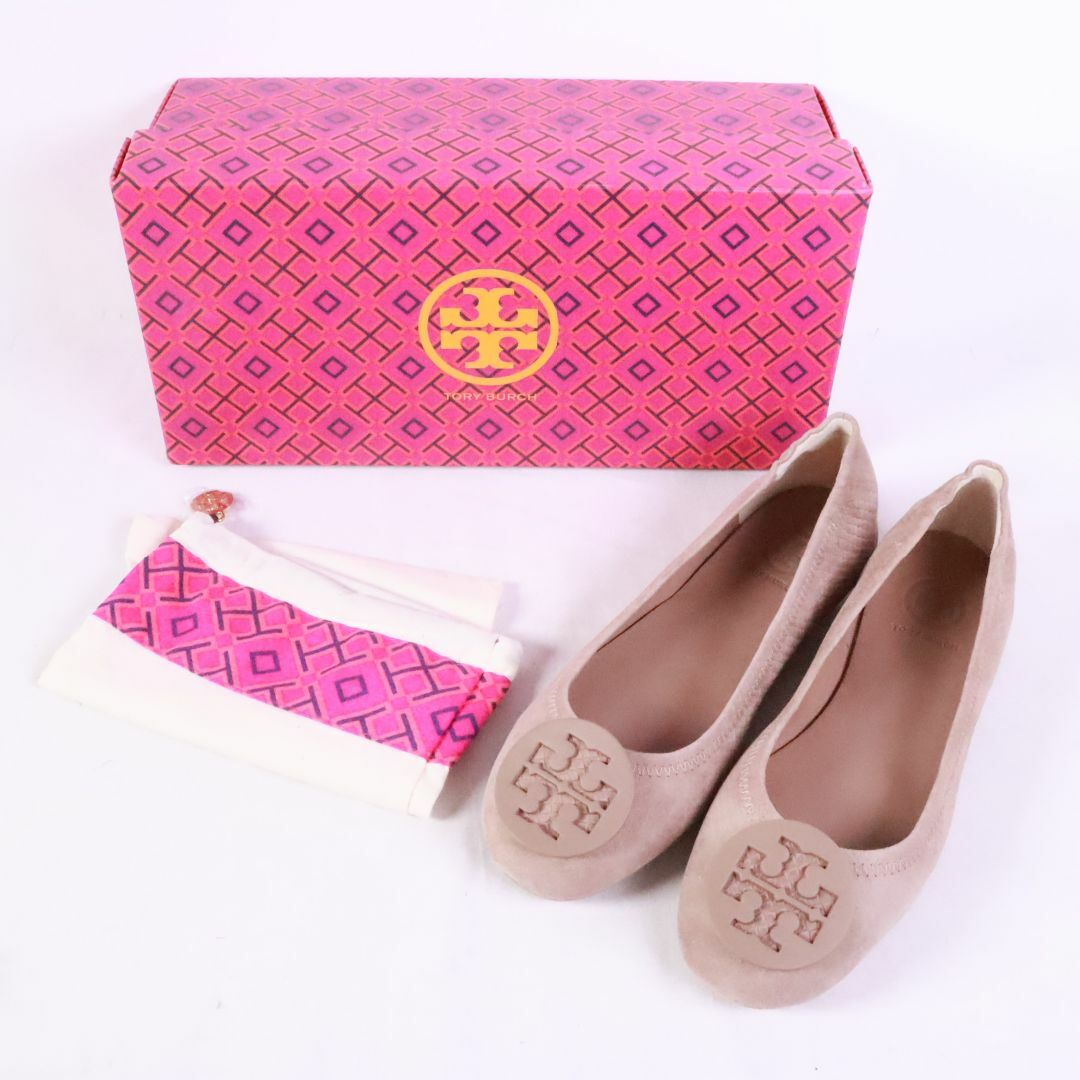 Tory Burch(トリーバーチ)のTory Burch　トリーバーチ　フラットシューズ　ベージュ　22.5　袋付き レディースの靴/シューズ(ハイヒール/パンプス)の商品写真