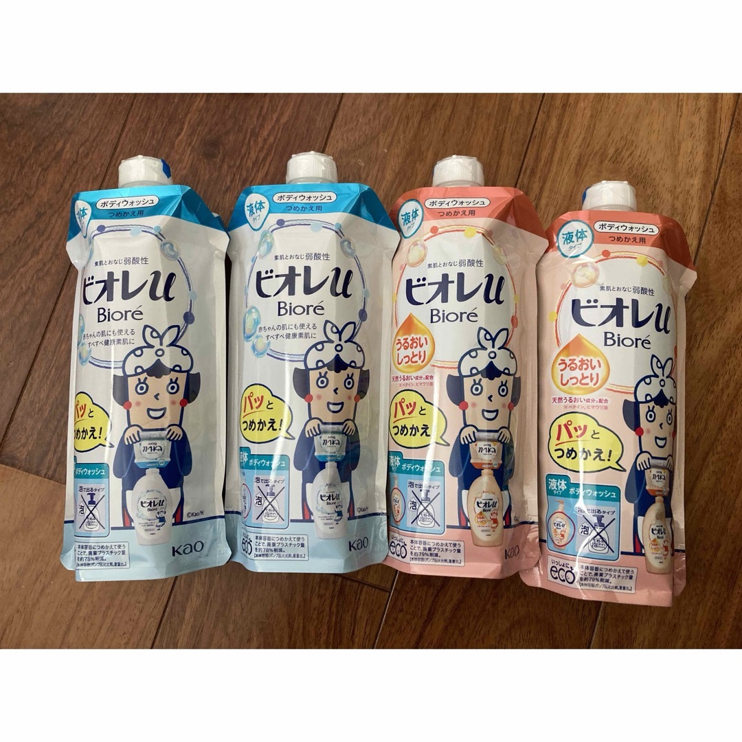 ビオレu  ノーマル　うるおいしっとり340ml 2本ずつ計4本 コスメ/美容のボディケア(ボディソープ/石鹸)の商品写真