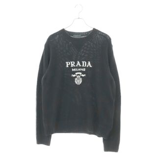 PRADA - PRADA プラダ 20AW Wool Cashmere Crew Neck Sweater ウールカシミヤクルーネックセーター ニット ブラック UMB223 S211