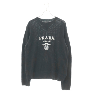 プラダ(PRADA)のPRADA プラダ 20AW Wool Cashmere Crew Neck Sweater ウールカシミヤクルーネックセーター ニット ブラック UMB223 S211(ニット/セーター)