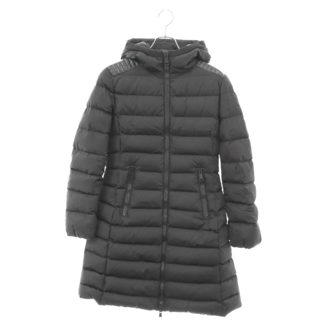 MONCLER(モンクレール)のMONCLER モンクレール 18AW TALEVE GIUBBOTTO タリーブ フーデッドジップアップ ロングダウンジャケット ブラック レディース D20934936285 レディースのジャケット/アウター(ダウンジャケット)の商品写真