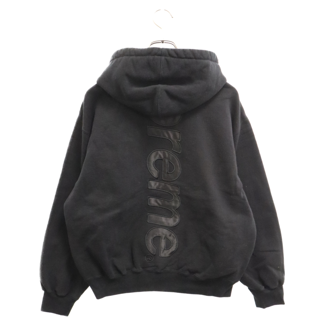 Supreme(シュプリーム)のSUPREME シュプリーム 23AW Satin Applique Hooded Sweatshirt サテン アップリケ スウェットプルオーバーパーカー フーディ ブラック メンズのトップス(パーカー)の商品写真