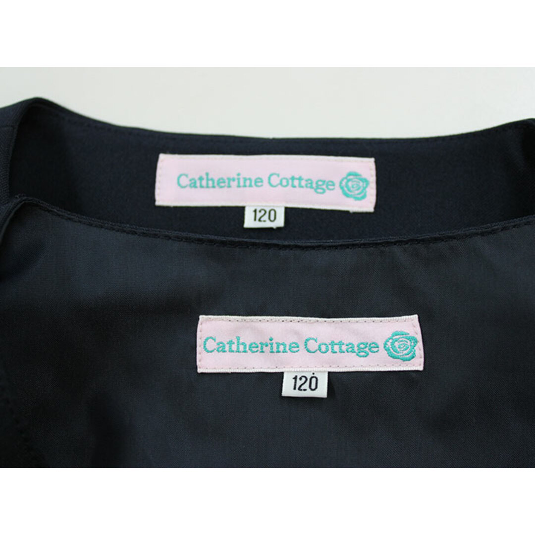 Catherine Cottage(キャサリンコテージ)の【新入荷!】▲キャサリンコテージ/CatherineCottage▲120cm アンサンブル 濃紺 フォーマル お受験 お稽古 通塾 見学会 説明会 面接 通園 通学 七五三 冠婚葬祭【中古】子供服 キッズ kids 女の子 fml 523042 キッズ/ベビー/マタニティのキッズ服女の子用(90cm~)(その他)の商品写真