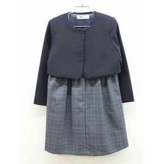 ドレッサージュ(Dressage)の【新入荷!】▲ドレッサージュ/Dressage▲120cm アンサンブル 濃紺×グレー系チェック フォーマル お受験 お稽古 通塾 見学会 説明会 通園 通学 七五三 冠婚葬祭【中古】子供服 キッズ kids 女の子 fml 523042(その他)