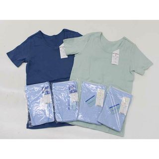 ワコール(Wacoal)の【新入荷!】新品 未使用品▽ワコール/Wacoal▽130cm 半袖肌着/Tシャツ＆ボクサーパンツ6点set ブルー＆グリーン＆水色×白【ネット限定】子供 キッズ kids ジュニア 男の子 春夏秋冬 childcare 523042(下着)