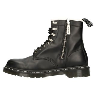 Dr.Martens - Dr.Martens ドクターマーチン 1460 ZIPPED HDW 8 ホール レースアップレザーブーツ 27738001 ブラック UK9/27.5cm