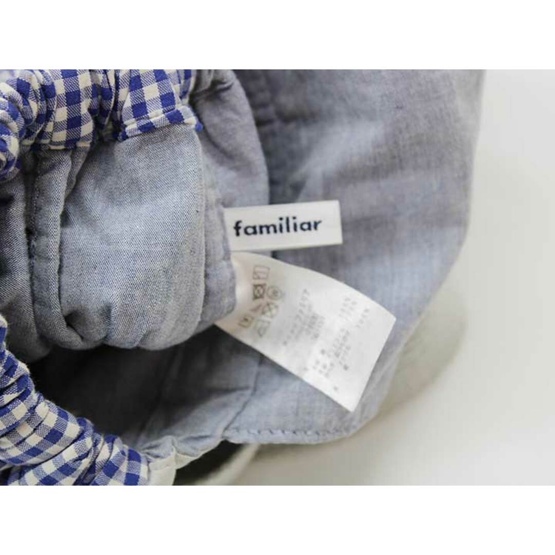 familiar(ファミリア)の【新入荷!】〔ファミリア/familiar〕リュック/バッグ 青×白【中古】子供 キッズ kids ベビー baby 男の子 春夏秋冬 bagetc 323042 キッズ/ベビー/マタニティのこども用バッグ(リュックサック)の商品写真