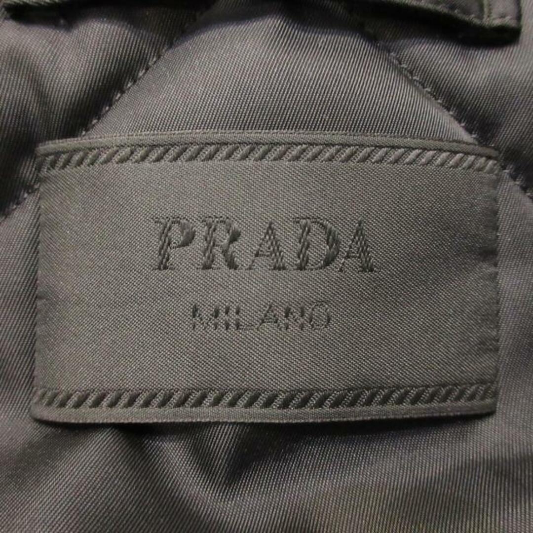 PRADA(プラダ)のPRADA(プラダ) ブルゾン メンズ美品  - SGC101 S222 1WQ8 黒×ブルー 22年AW/ボンバージャケット/トライアングルポーチポケット/中綿 ナイロン メンズのジャケット/アウター(ブルゾン)の商品写真