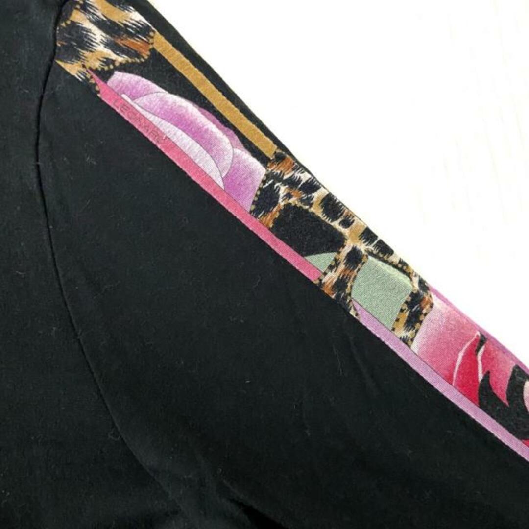 LEONARD SPORT(レオナールスポーツ) 長袖セーター サイズ42 L レディース - 黒×マルチ タートルネック/花柄/ラインストーン レディースのトップス(ニット/セーター)の商品写真