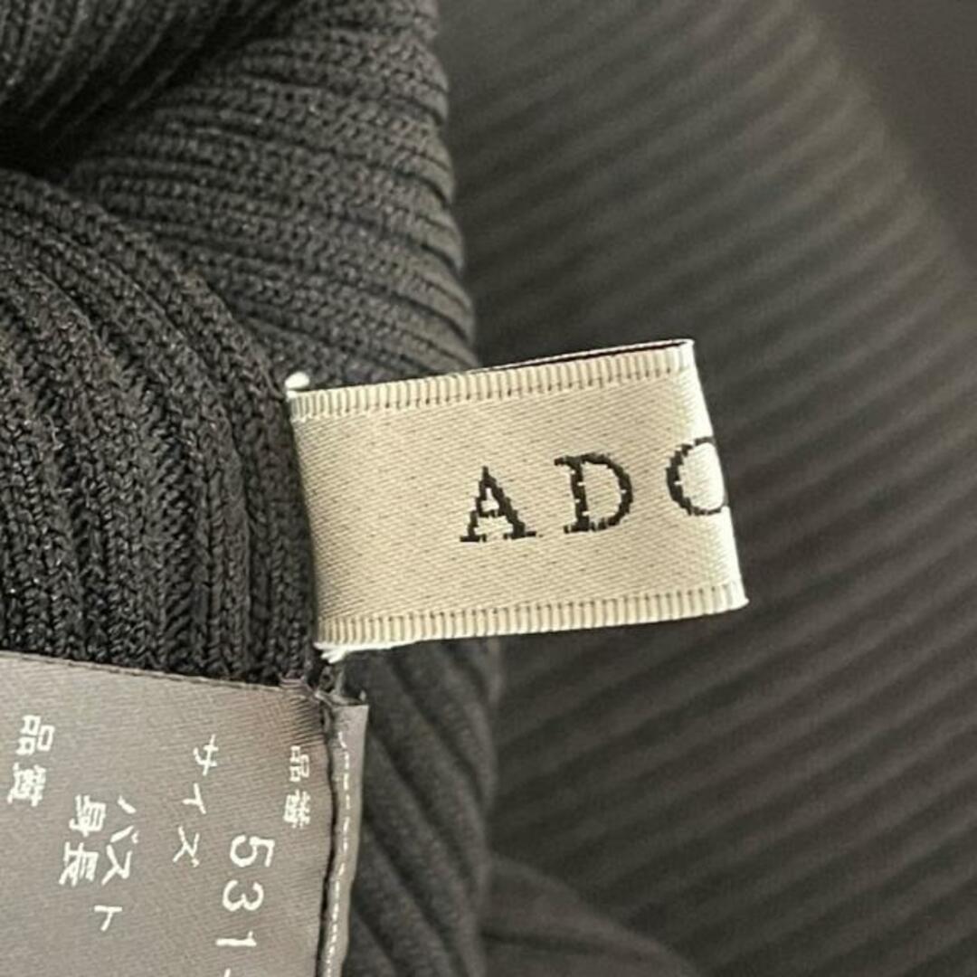 ADORE(アドーア)のADORE(アドーア) 長袖セーター サイズ38 M レディース美品  - 531-1270913 黒 ハイネック/ラッフルニット レディースのトップス(ニット/セーター)の商品写真