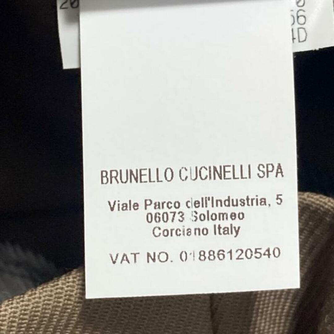 BRUNELLO CUCINELLI(ブルネロクチネリ)のBRUNELLO CUCINELLI(ブルネロクチネリ) パンツ サイズI36 S レディース ダークブラウン ハイウエスト/バージンウール/タック/ウエストゴム/フルフレングス/レザーベルト付き レディースのパンツ(その他)の商品写真