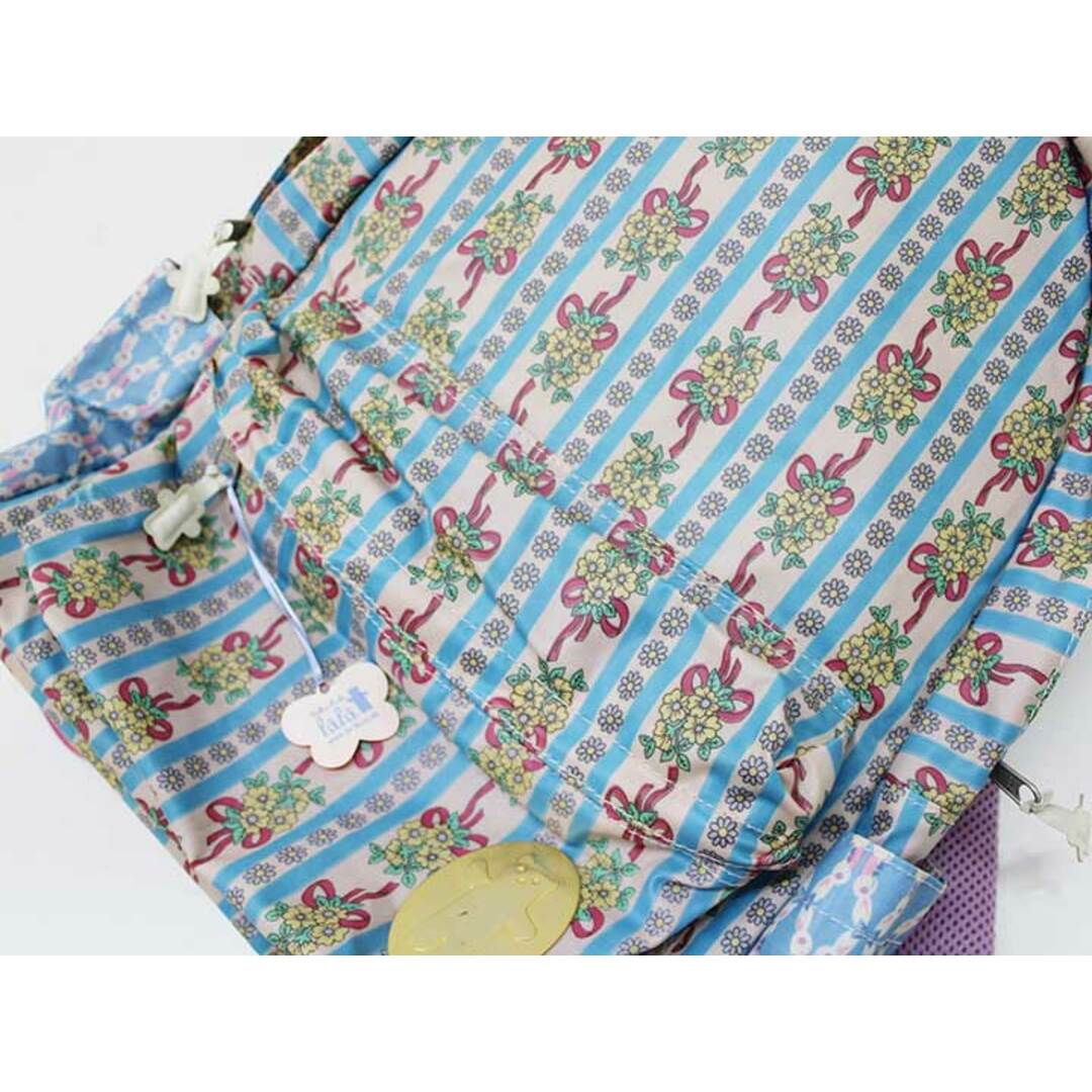 fafa(フェフェ)の【新入荷!】〔フェフェ/fafa〕17L リュック/バッグ ベージュ×水色【中古】子供 キッズ kids  ジュニア 女の子 春夏秋冬 bagetc 123042 キッズ/ベビー/マタニティのこども用バッグ(リュックサック)の商品写真