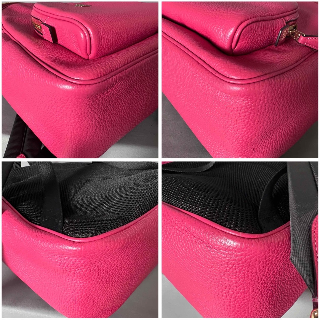 コーチ COACH ペブルドレザー バックパック リュック ピンク 5666 コーチ COACH ペブルドレザー バックパック リュック ピンク 5666