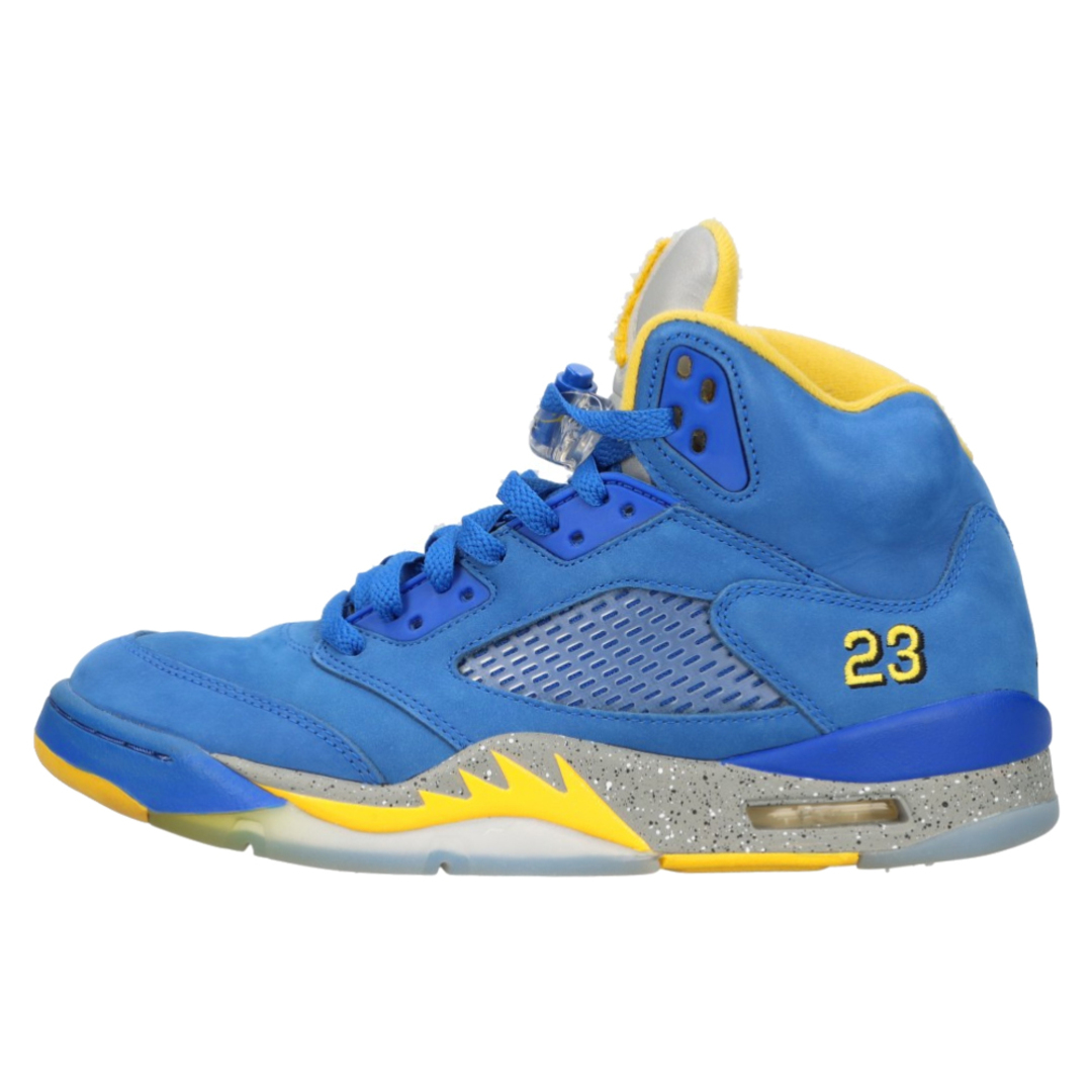 NIKE(ナイキ)のNIKE ナイキ AIR JORDAN 5 JSP Laney CD2720-400 エア ジョーダン 5 JSP レイニー ハイカットスニーカー ブルー/イエロー US9.5/27.5cm メンズの靴/シューズ(スニーカー)の商品写真