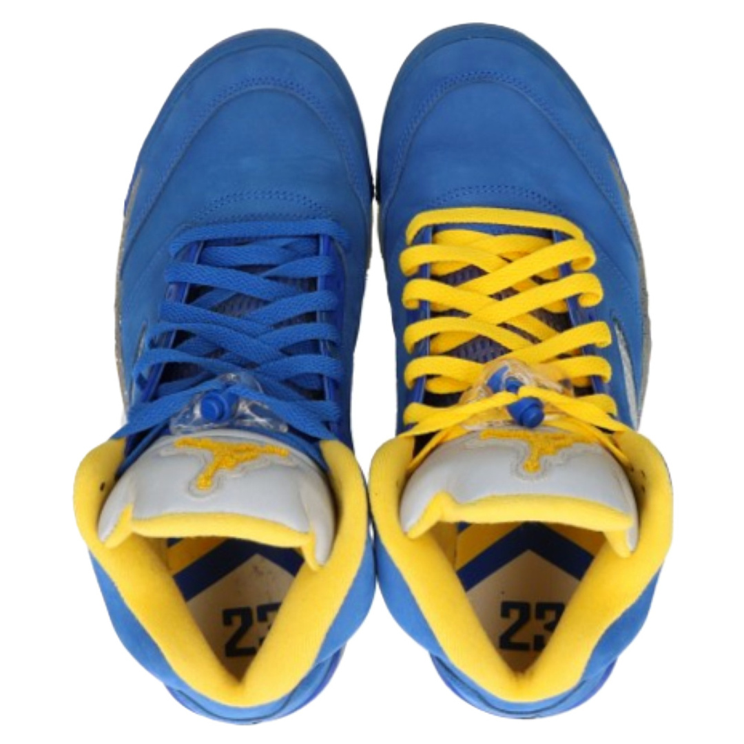 NIKE(ナイキ)のNIKE ナイキ AIR JORDAN 5 JSP Laney CD2720-400 エア ジョーダン 5 JSP レイニー ハイカットスニーカー ブルー/イエロー US9.5/27.5cm メンズの靴/シューズ(スニーカー)の商品写真