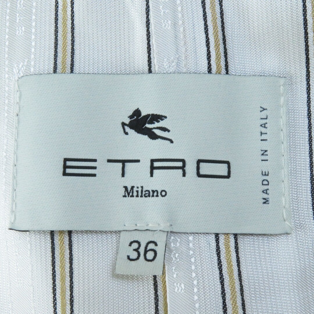 ETRO(エトロ)の極美品◎ETRO エトロ 22AW 222-13031-5041 ペイズリー ペガシ 超ロング コート ホワイト 36 イタリア製 正規品 レディース レディースのジャケット/アウター(その他)の商品写真