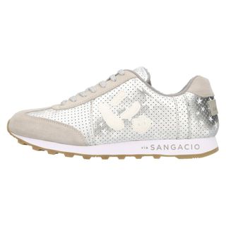 viaSANGACIO サンガッチョ にゅ～ず MOM SILVER STAR ローカットスニーカー US8.5/26.5cm(スニーカー)