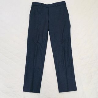 アオキ(AOKI)のLES MUES femme 3S クロップドパンツ　グレー(クロップドパンツ)