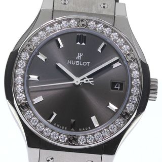 ウブロ(HUBLOT)のウブロ HUBLOT 581.NX.1470.RX.1104 クラシック・フュージョン ダイヤベゼル クォーツ レディース 良品 箱・保証書付き_810289(腕時計)