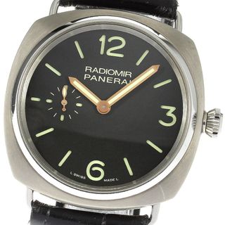 パネライ(PANERAI)のパネライ PANERAI PAM00338 ラジオミール スモールセコンド 手巻き メンズ 箱・保証書付き_808867(腕時計(アナログ))