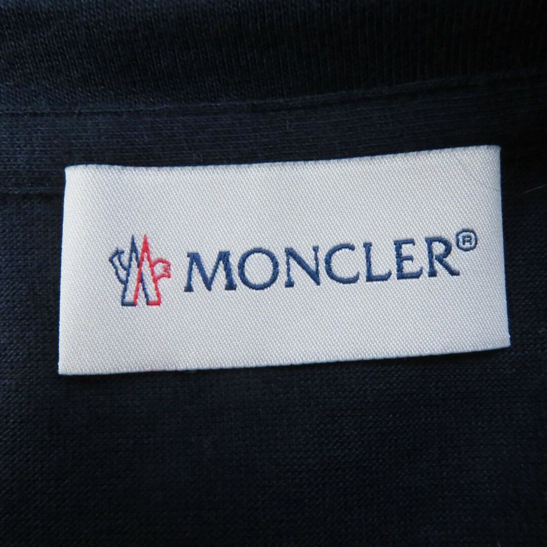 MONCLER(モンクレール)の美品◎MONCLER モンクレール 20SS ロゴ刺繍入り ロングスリーブTシャツ／長袖Ｔシャツ ネイビー XS 正規品 レディース レディースのトップス(Tシャツ(長袖/七分))の商品写真