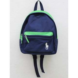 【新入荷!】◇ラルフローレン/Ralph Lauren◇リュック/バッグ 紺×黄緑 遠足 習い事 お稽古【中古】子供 キッズ kids 男の子 女の子 春夏秋冬 bagetc 123042