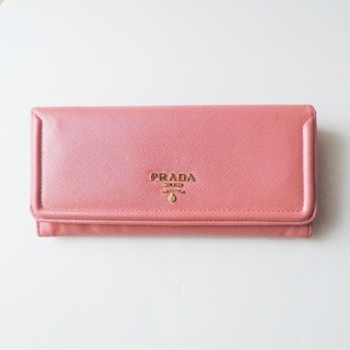 プラダ(PRADA)のPRADA(プラダ) 長財布 - 1M1132 ピンク レザー(財布)