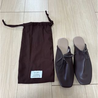 シマムラ(しまむら)のtal.byyumi. 携帯スリッパ 中茶 23-25cm(スリッパ/ルームシューズ)