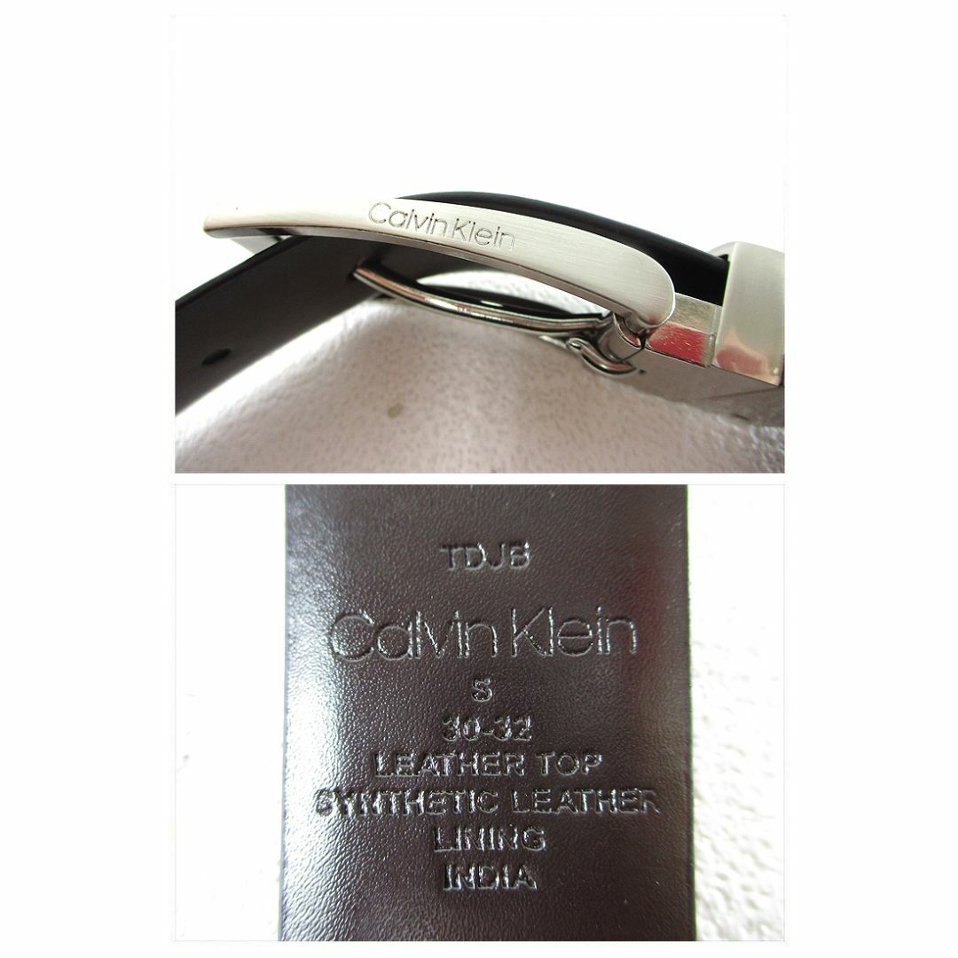 Calvin Klein(カルバンクライン)の新品訳有 CALVIN KLEIN 2パターンリバーシブルレザーベルト SM本革 メンズのファッション小物(ベルト)の商品写真