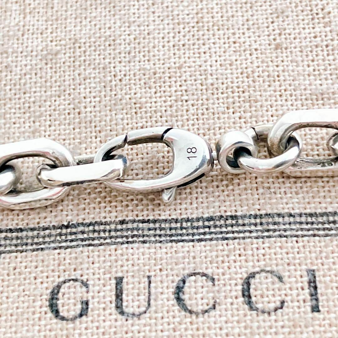 Gucci(グッチ)の【洗浄済】グッチ GUCCI 925 ブレスレット シルバー メンズ OT10 メンズのアクセサリー(ブレスレット)の商品写真