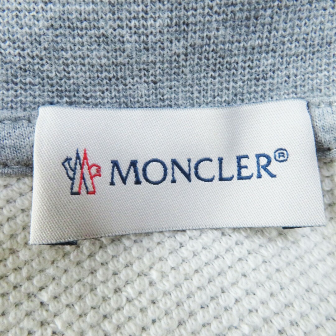 MONCLER(モンクレール)の極美品◎MONCLER モンクレール 21年製 MAGLIA ラインストーン付き 長袖 トレーナー／プルオーバー グレー XS トルコ 正規品 レディースのトップス(トレーナー/スウェット)の商品写真