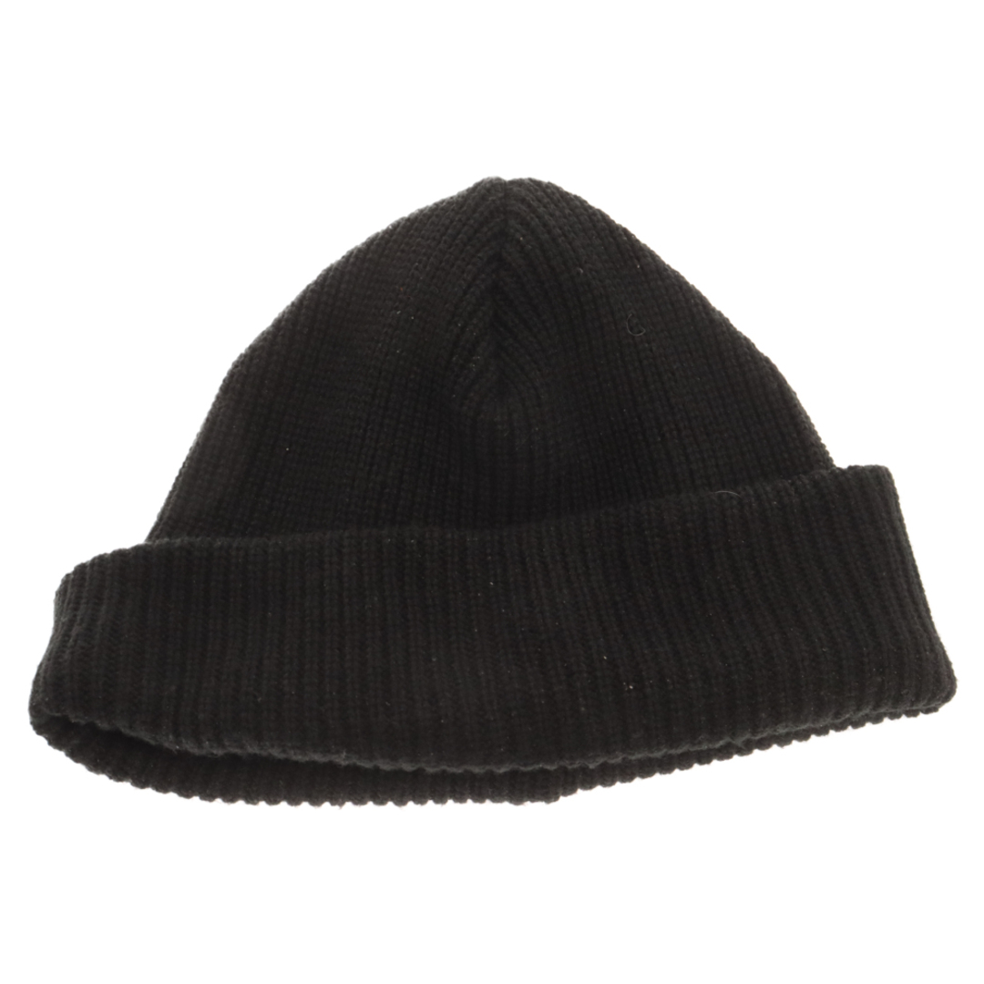 W)taps(ダブルタップス)のWTAPS ダブルタップス 21AW BEANIE 02 ワンポイントロゴ ニットキャップ ビーニー ブラック 212MADT-HT02 メンズの帽子(ニット帽/ビーニー)の商品写真